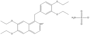 1-(3,4-Diethoxybenzyl)-6,7-diethoxyisoquinolinium sulphamate